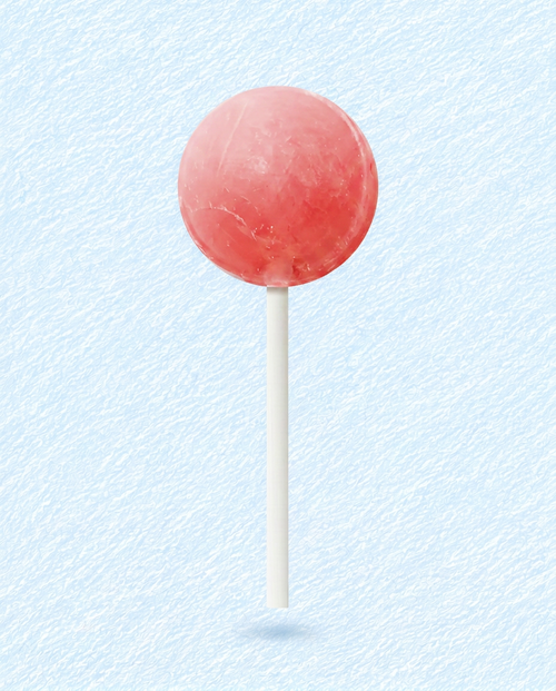 Gourmet Lollipop – Strawberry Sorbet