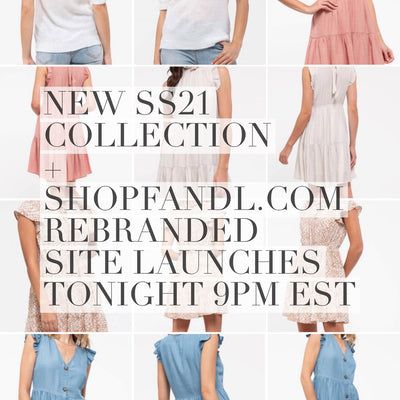SS21 and the new rebranded site for F+L Boutique