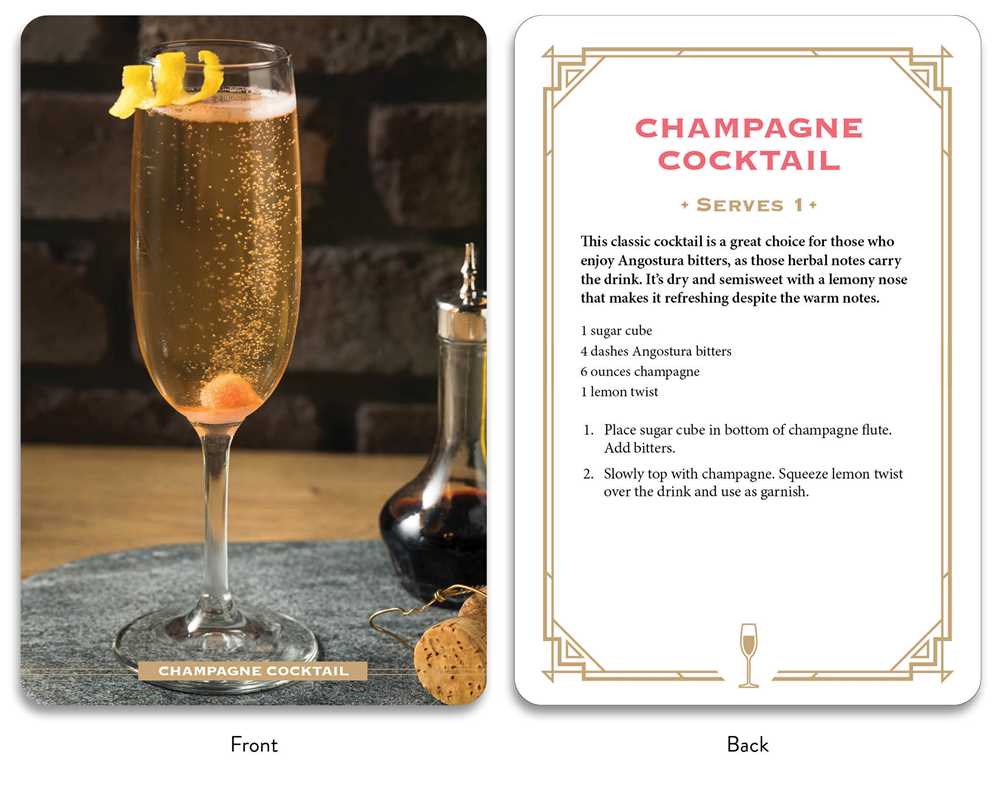 Bubbly Cocktail Cards A–Z - Card Deck