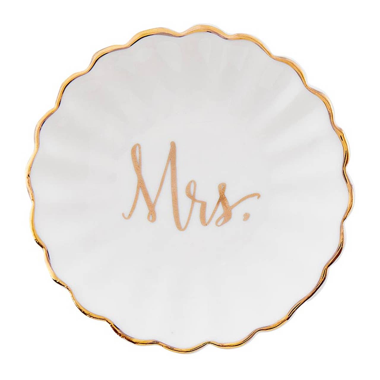 Jewelry Tray & Earring Mrs Set - White