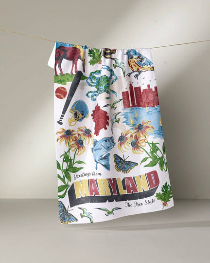 Tea Towel - Greetings From Maryland