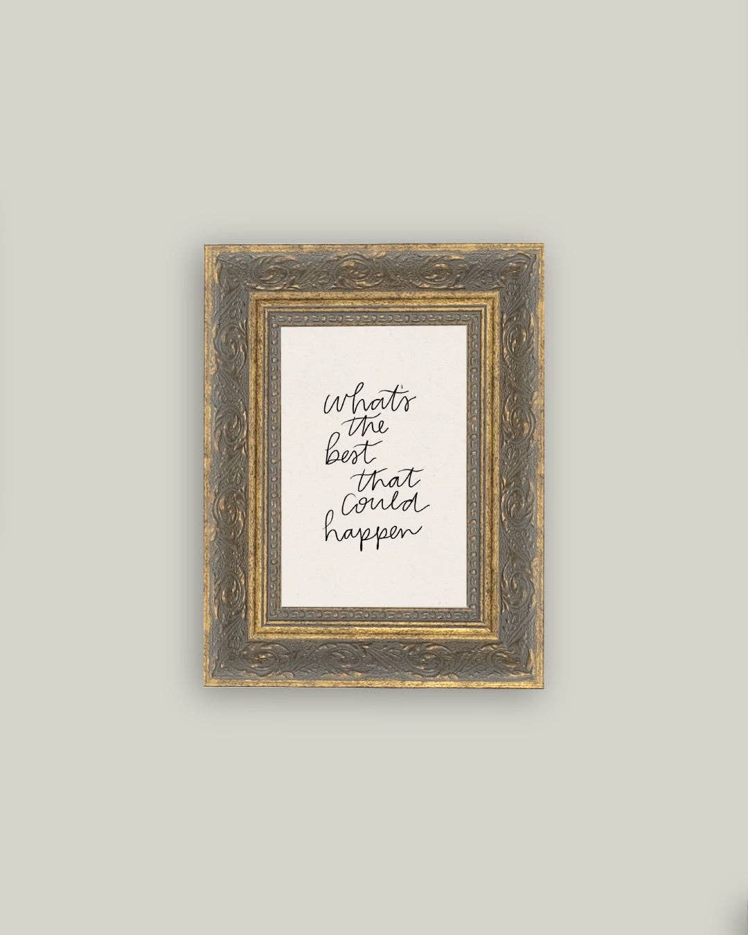 The Best That Could Happen Framed Antique Art - 5x7