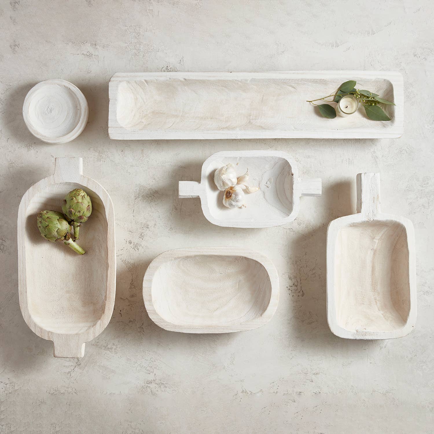 Paulownia Mini Bowl - White