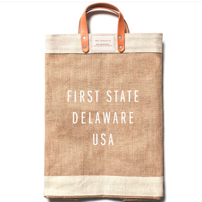 First State, Delaware, Apolis, Global Citizen Market Tote, First & Little Boutique 