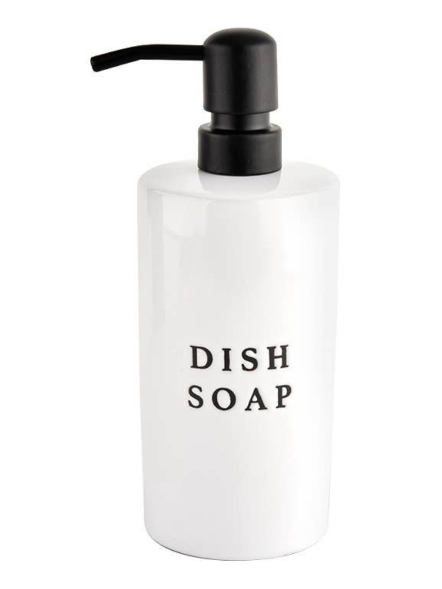 Stoneware Dish Soap Dispenser - White