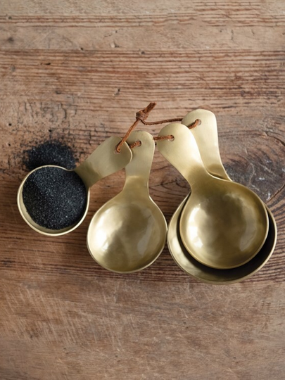 Measuring Spoons - Brass Plated